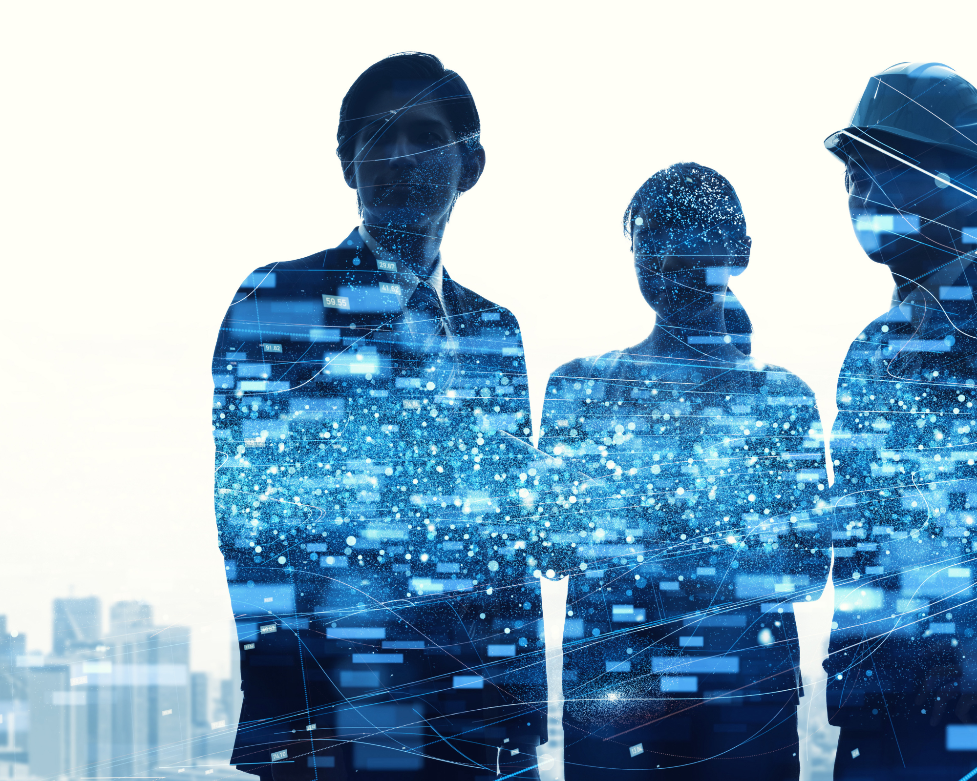 Тренды профессий будущего. Мир будущего. Мрачное будущее. Технологии цифровой экономики. Бизнес фон.